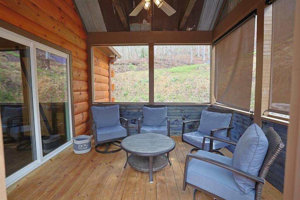 Rustic Modern Cabin With Hot Tub Near Rafting And Great Smokey Mountains Bryson City Luaran gambar